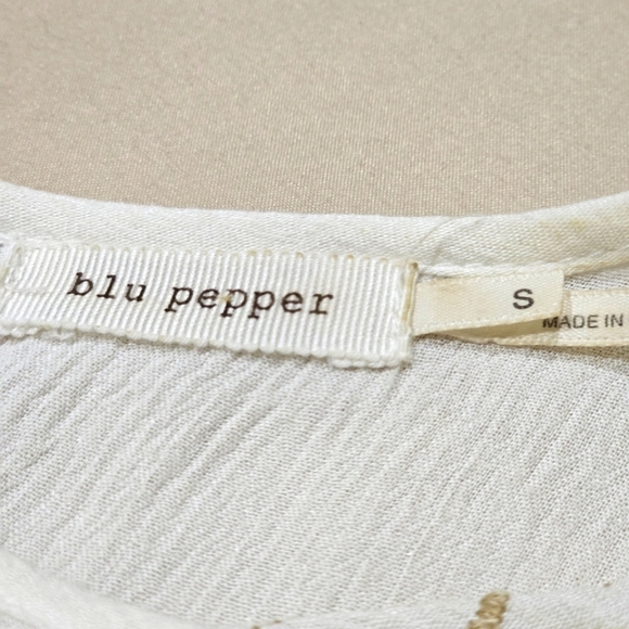 Urban Outfitters ✦ Blu Pepper Ivory Tunic Dress ✦ High-Low w/ Braided Belt Sz S - Picture 12 of 17